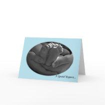 Blue Godfather Request from Boy Called. Greeting Cards