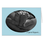 Blue Godfather Request from Boy Called. Greeting Cards