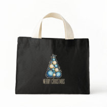 Blue & Gold Bubbles Christmas Tree bags by ruxique_fantasy Blue & Gold Bubbles Christmas Tree bags