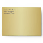 Blue, Gold Floral Envelope for 5x7 Sizes envelopes