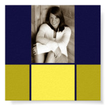 Blue & Gold Graduation autograph poster posters