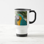 Blue & Gold Macaw Parrot Travel Mug