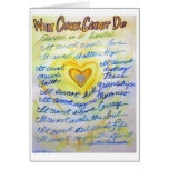 Blue & Gold What Cancer Cannot Do Greeting Card cards