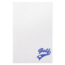 Blue Golf Logo Customized Stationery