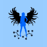 Blue Goth Angel shirt