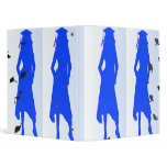 Blue Grad Girl Silhouettes Binders