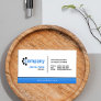 Blue Gradient Bottom Business Card