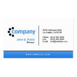 Blue Gradient Bottom Business Card