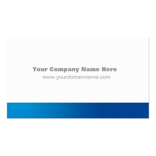 Blue Gradient Custom Business Card Template (back side)