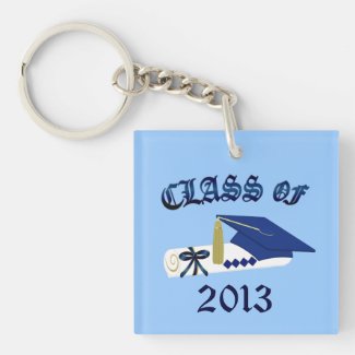 Blue Graduating Class Of Key Chain
