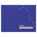 Blue Grand Piano Recital Blank letterhead