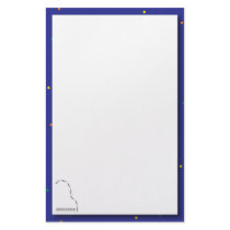 Blue Grand Piano Recital Stationery