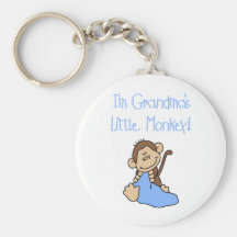 Blue Grandmas Little Monkey Key Chain