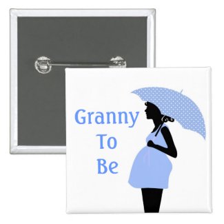 Blue Grandmother Button