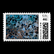 Blue Granite Postage Stamps stamps