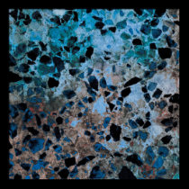 Blue Granite Print posters