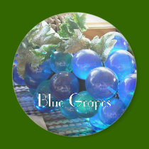 Blue Grapes 2 magnets by codfishlady Blue Grapes 2 magnets