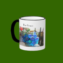 Blue Grapes 2 mugs by codfishlady Blue Grapes 2 mugs