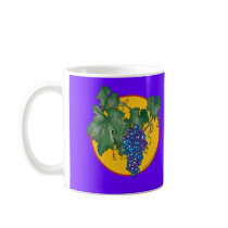 Blue grapes mug