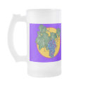 Blue grapes mug