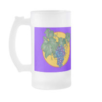 Blue grapes mug