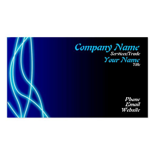 Blue Graphic design Business Cards (front side)