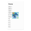 Blue Graphic Snow Flakes Dreams of Colors business cards