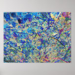 blue grass and flowers posters