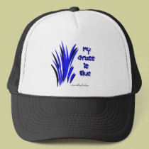 blue grass, artwork by darlene hats