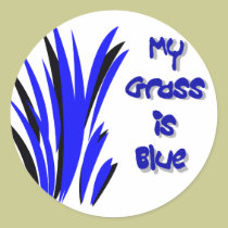 blue grass stickers