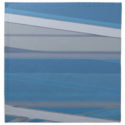 Blue Gray Abstract Napkins