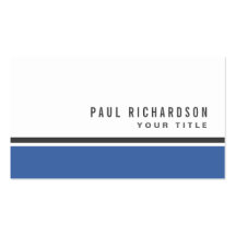 Blue gray border modern stylish professional white business card template