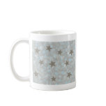 Blue Gray Bubbles & Silver Stars Mugs mugs