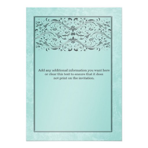 Blue gray wedding anniversary engagement custom invites