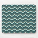 Blue Gray Zig Zag Design mousepads