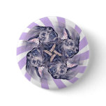 Blue Great Dane Pinwheel Button