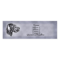 Blue Great Dane Uncrop Profile Card business cards