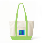 Blue Green Abstract Bag