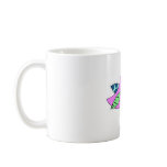 Blue, Green and Pink Too Cute Bird Coffee Mug