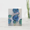 Blue, Green, and Silver Ornaments card