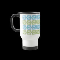 blue green arabesque Mug by webunicorn blue green arabesque Mug