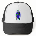 Blue green baseball player