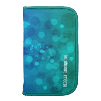 Blue Green Bokeh Rickshaw Folio rickshaw_folio