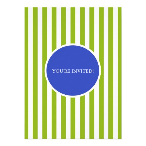 Blue & Green Bowling Party Birthday Invitation