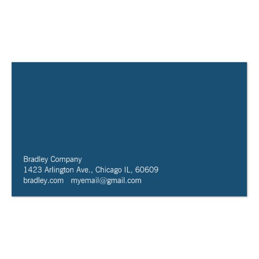 Blue-Green Box Business Card Template (back side)