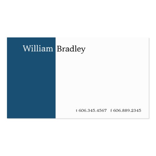 Blue-Green Box Business Card Template (front side)