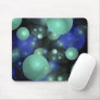 Blue & Green Bubbles Mouse Pad