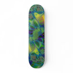 Blue Green Citrus Skate Deck