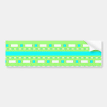 Blue Green Dash Bumper Sticker