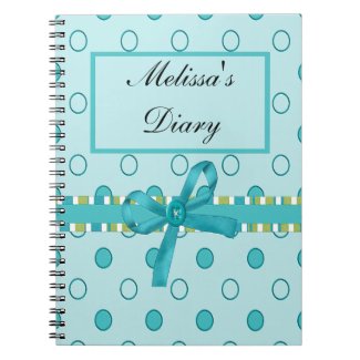 Blue Green Dots Notebook fuji_notebook